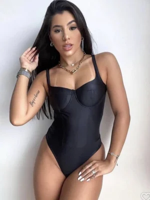 Body Meia Taça Glossy