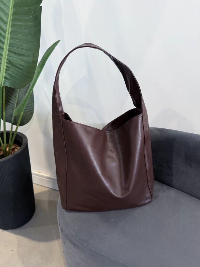 Bolsa Saco Lisa Vinho Bordo Preta Marrom (4)