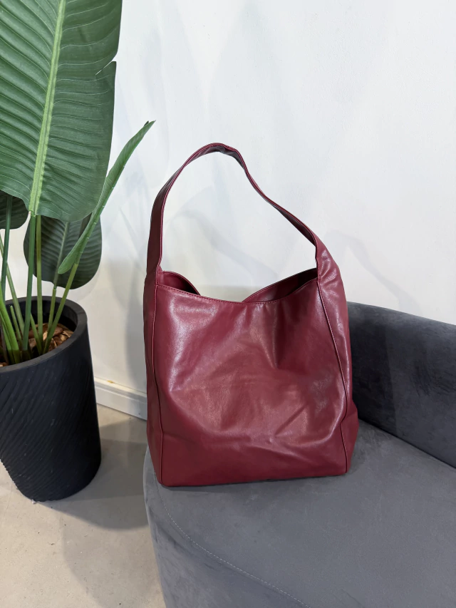 Bolsa Saco Lisa Vinho Bordo Preta Marrom (4)