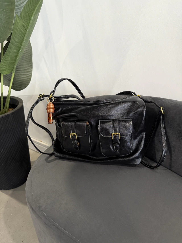 Bolsa Verniz 2 em 1 Feminina Retro Vintage (2)