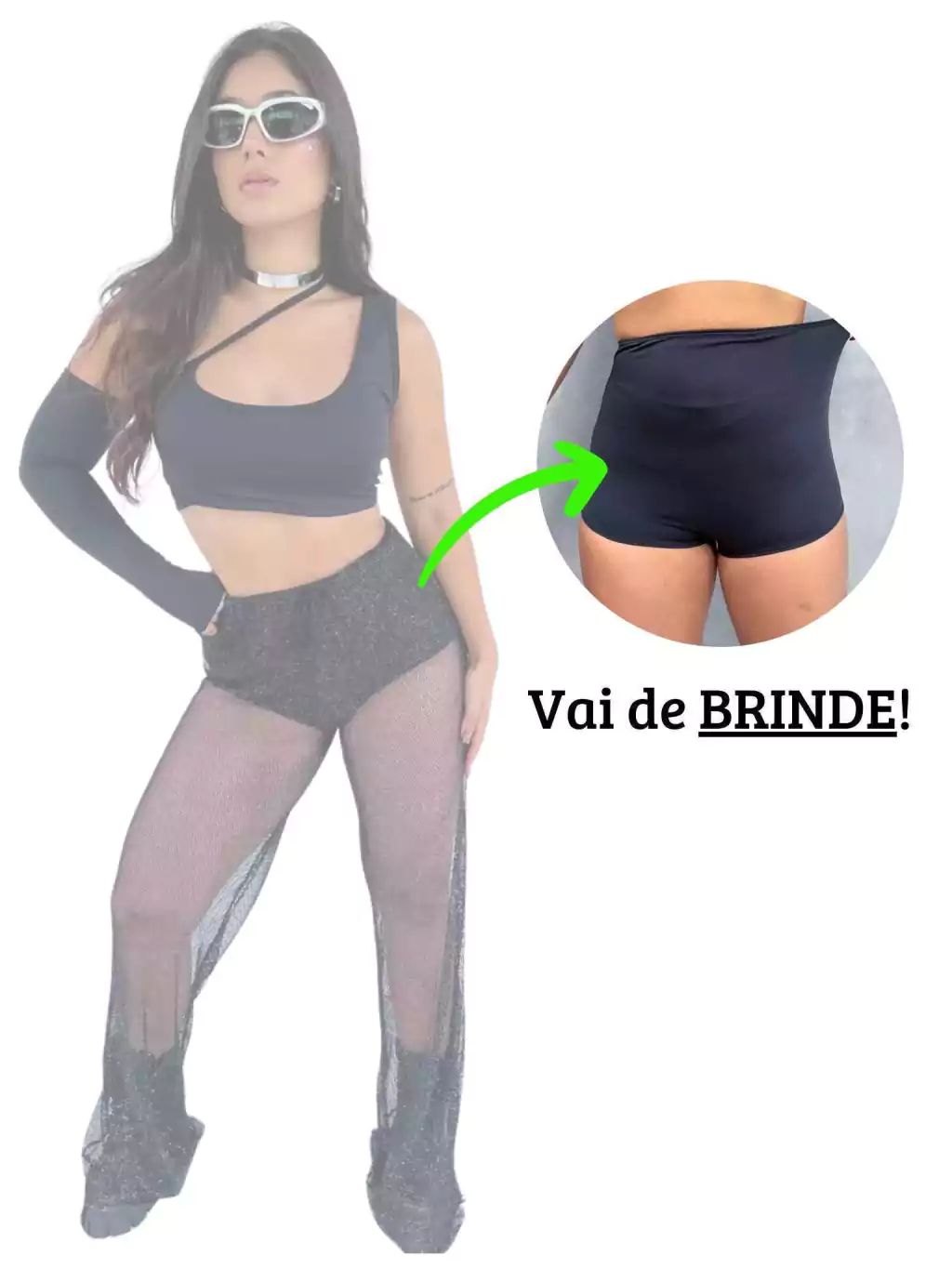 Calça Pantalona Arrastão