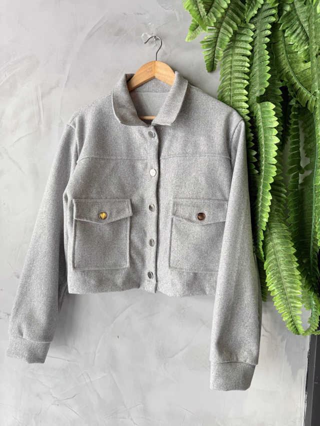 Casaco Lã Batida Curto