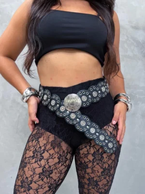 Cinto Boho Max Fivela Prata