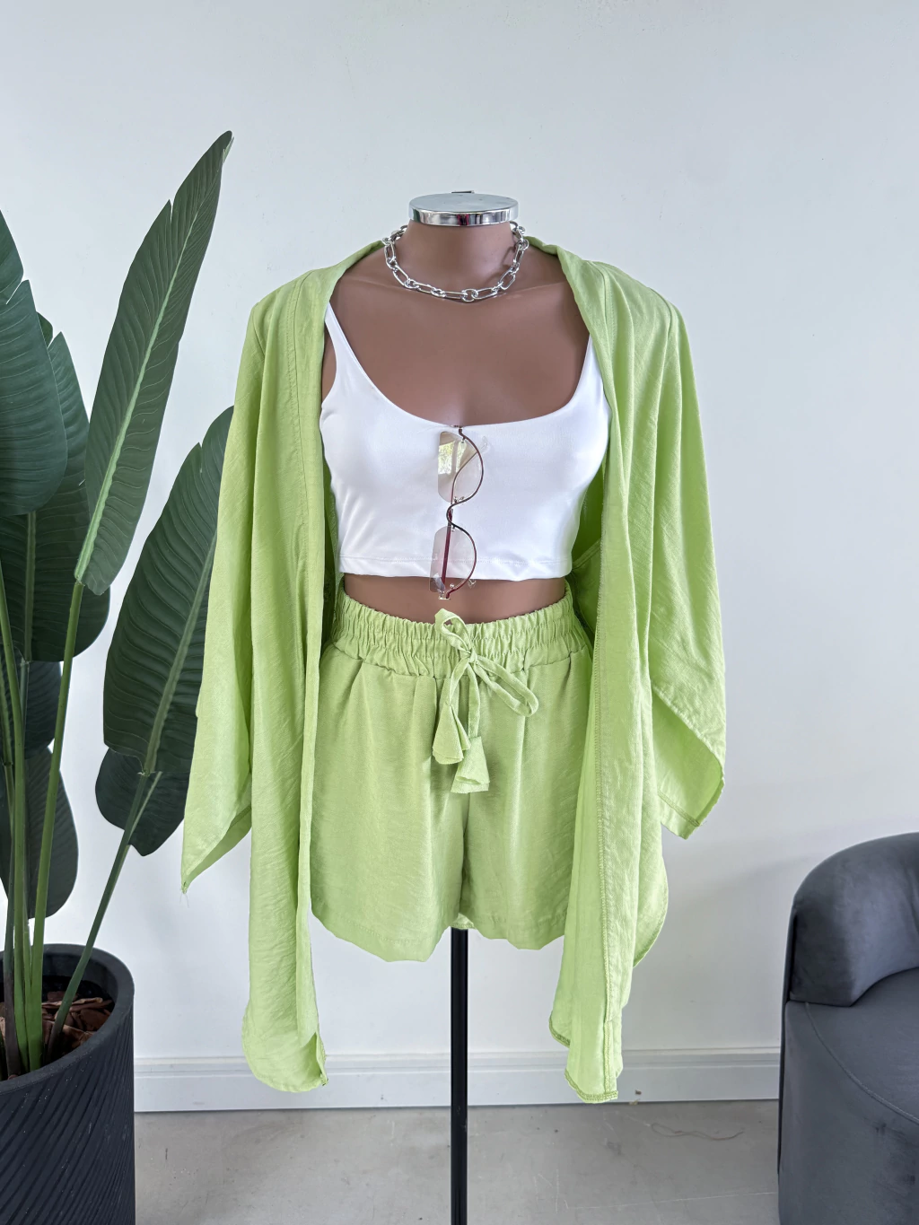 Conjunto Kimono Short Viscose Sarjada 25