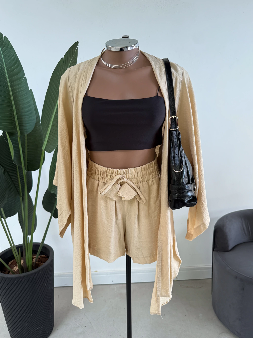 Conjunto Kimono Short Viscose Sarjada 25