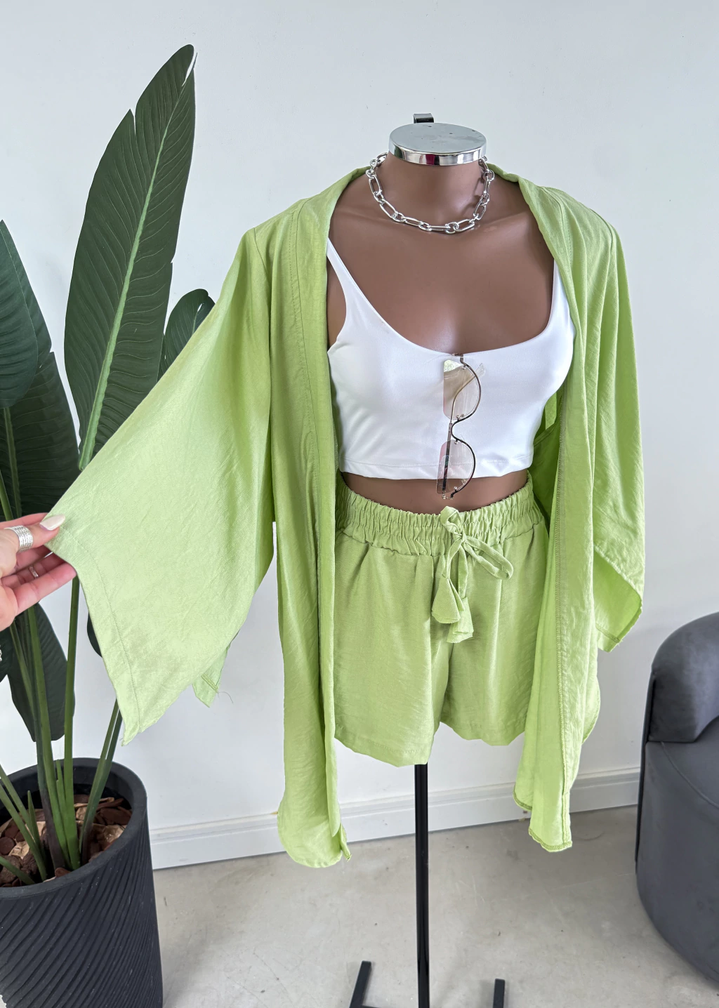 Conjunto Kimono Short Viscose Sarjada 25