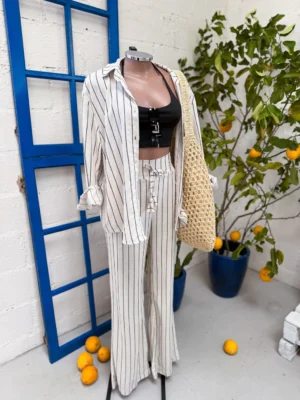 Conjunto Linho Listrado Viena