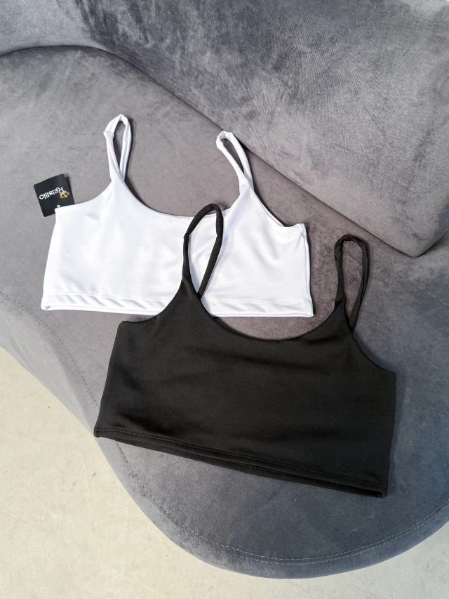 Cropped Básico Alcinha Duplo