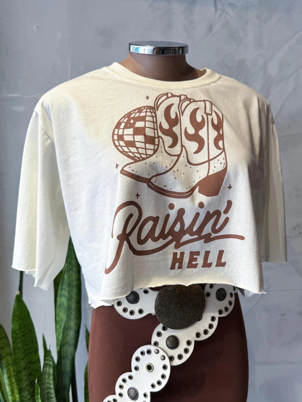 Cropped de Malha Raisin Hell