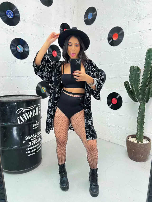 Kimono Estrelas Pratas