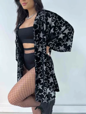 Kimono Estrelas Pratas