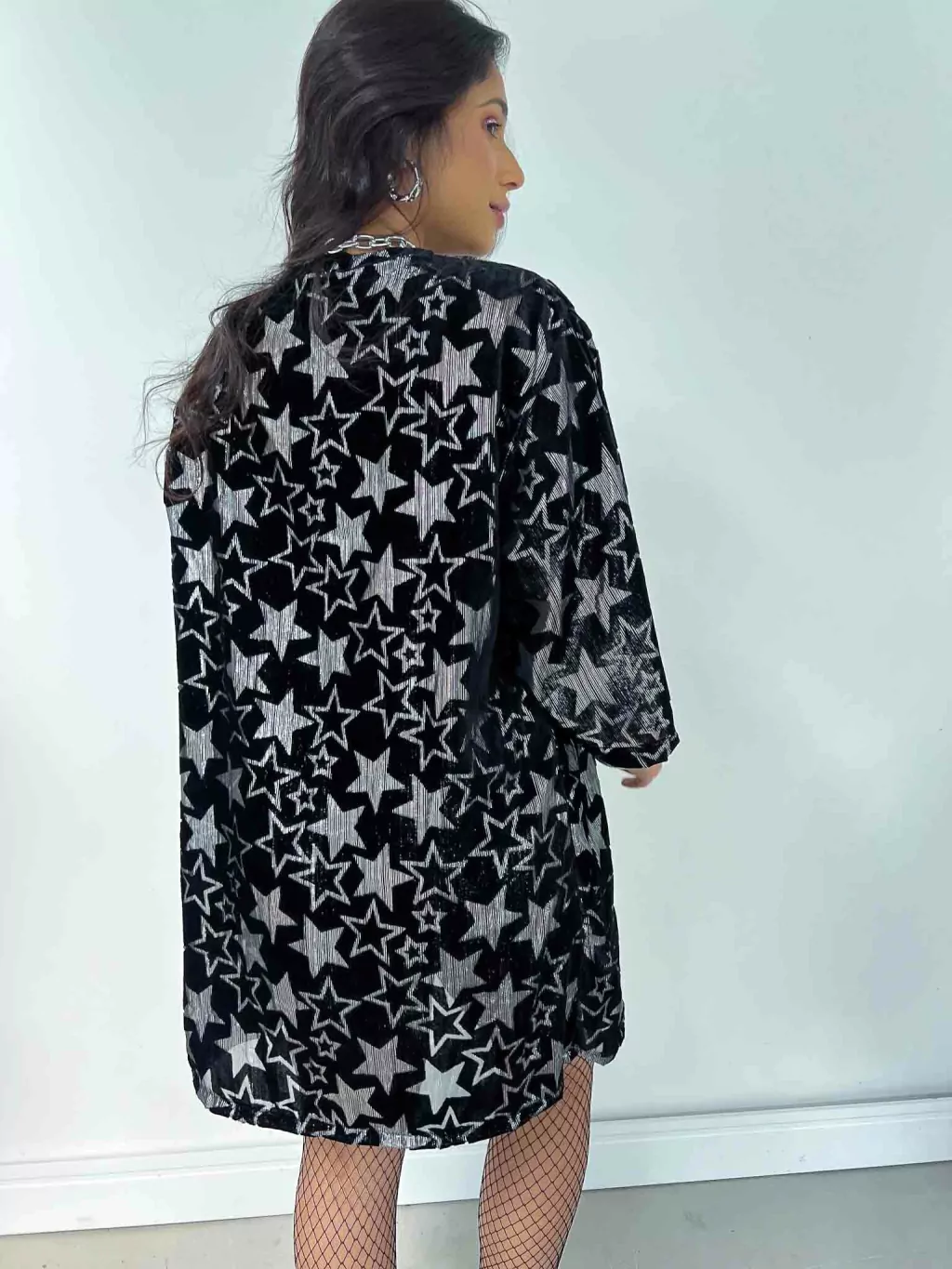 Kimono Estrelas Pratas
