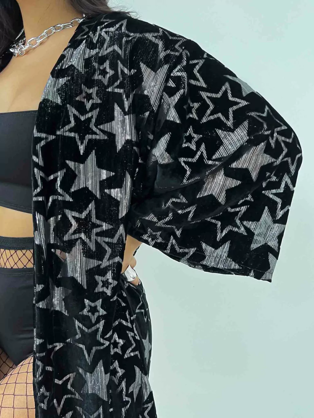 Kimono Estrelas Pratas