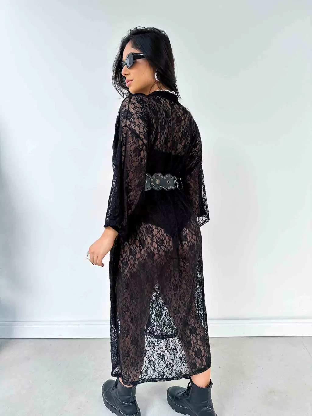 Kimono de Renda Longo