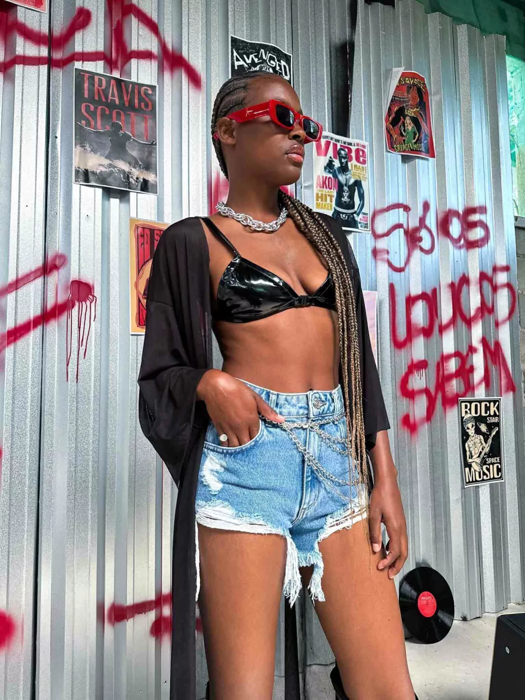 Kimono de Tule Longo