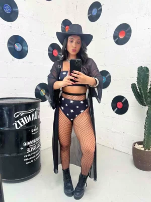 Kimono de Tule Longo