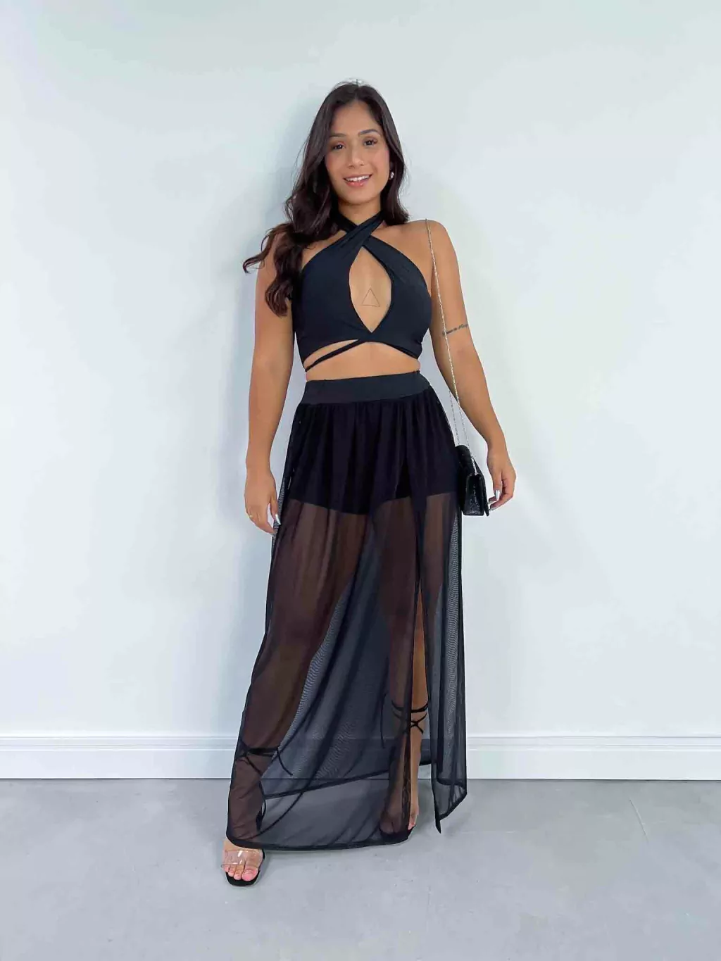 Saia Longa de Tule