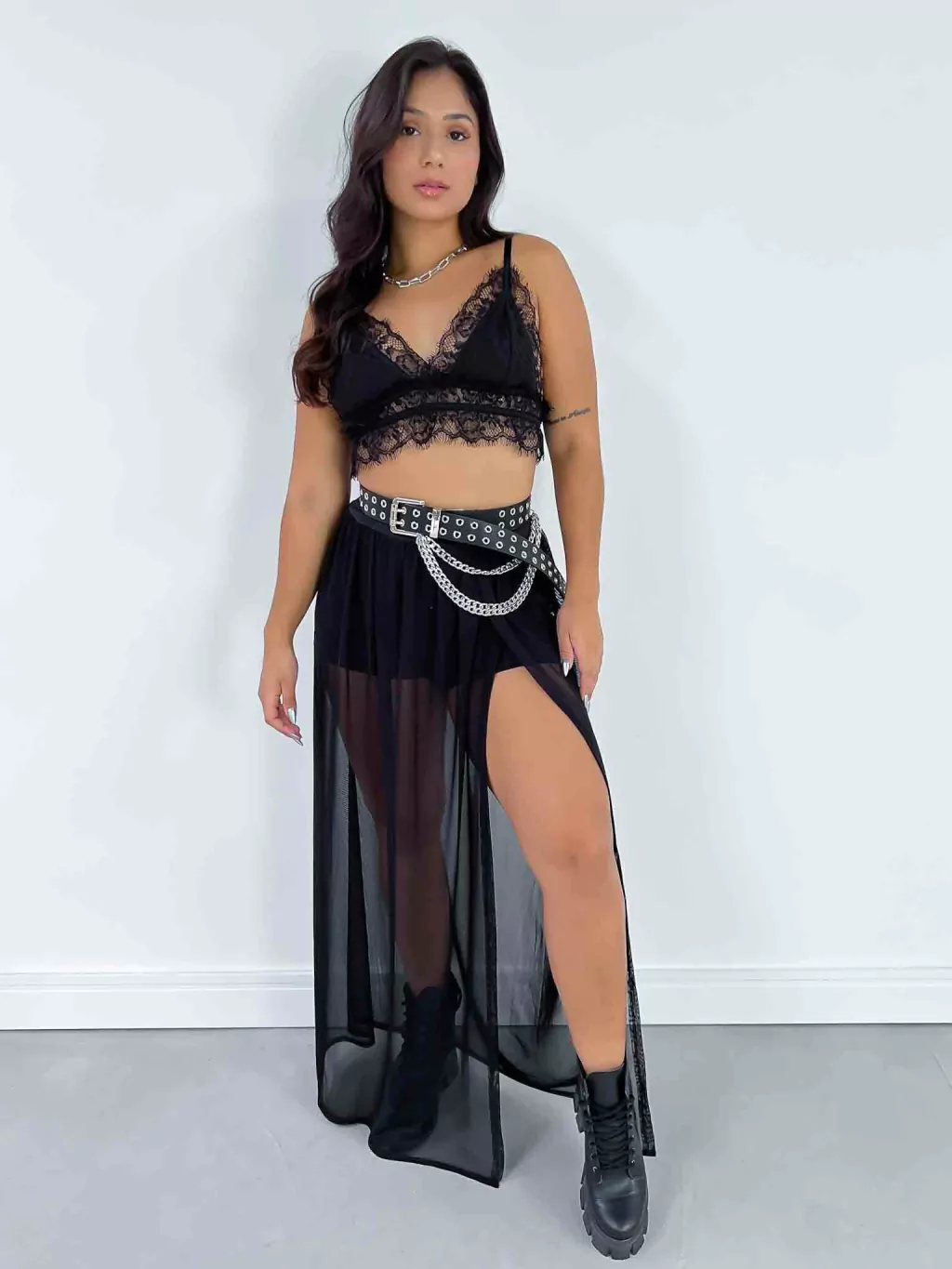 Saia Longa de Tule