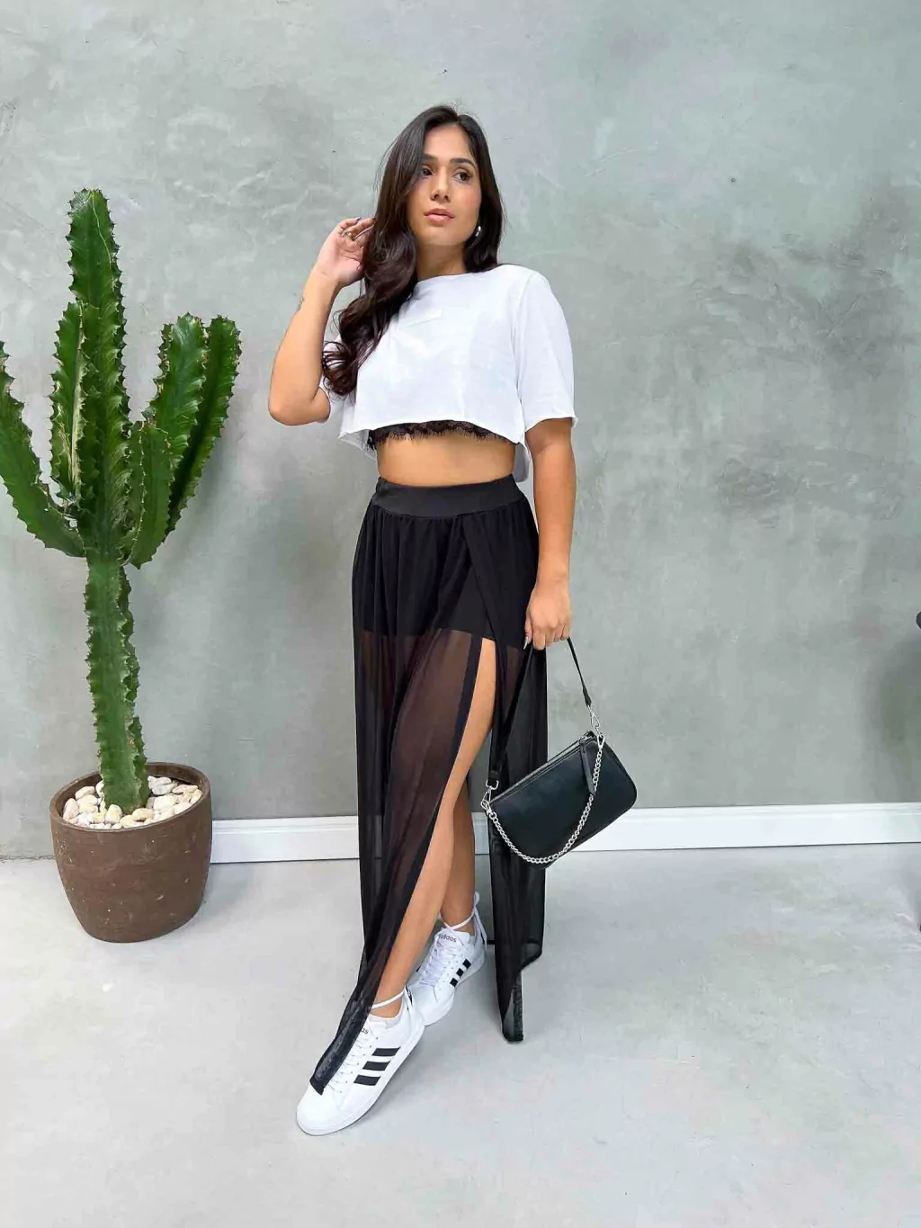 Saia Longa de Tule