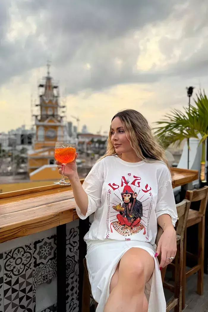 T-Shirt Oversized Dm Monkey