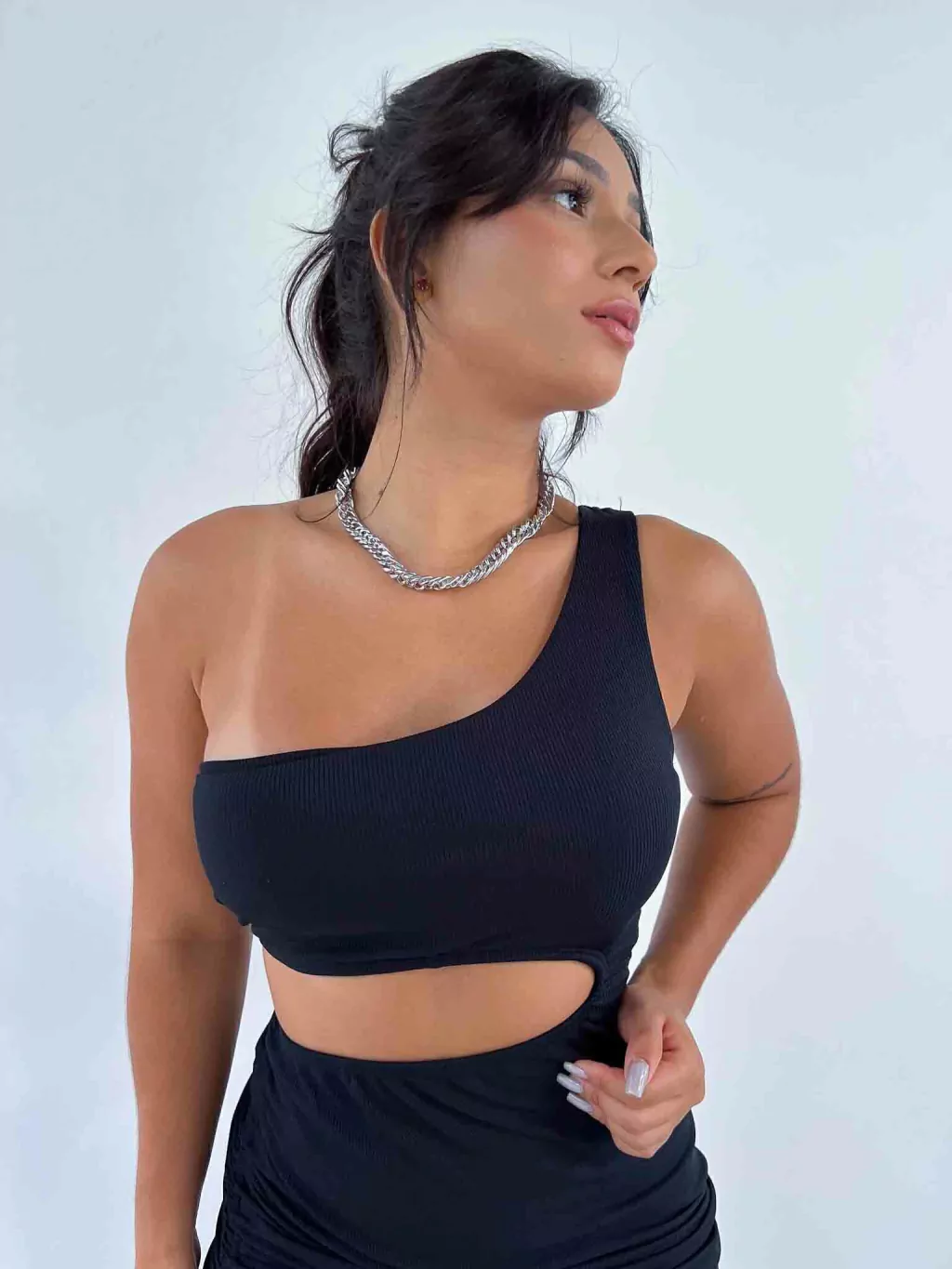 Vestido Midi Canelado com Ajuste