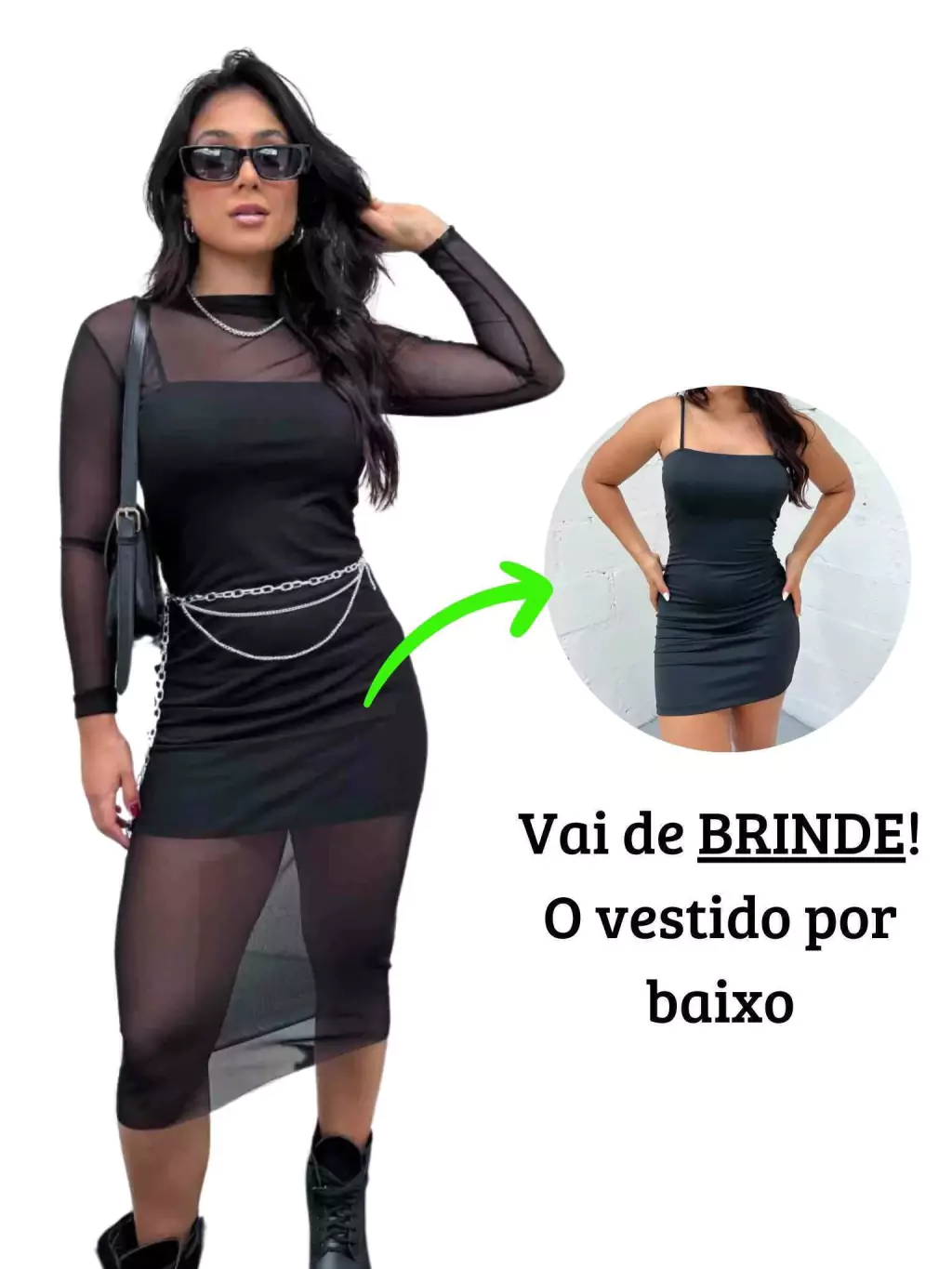 Vestido Midi de Tule