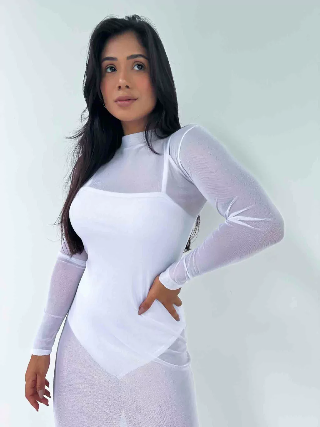 Vestido Midi de Tule