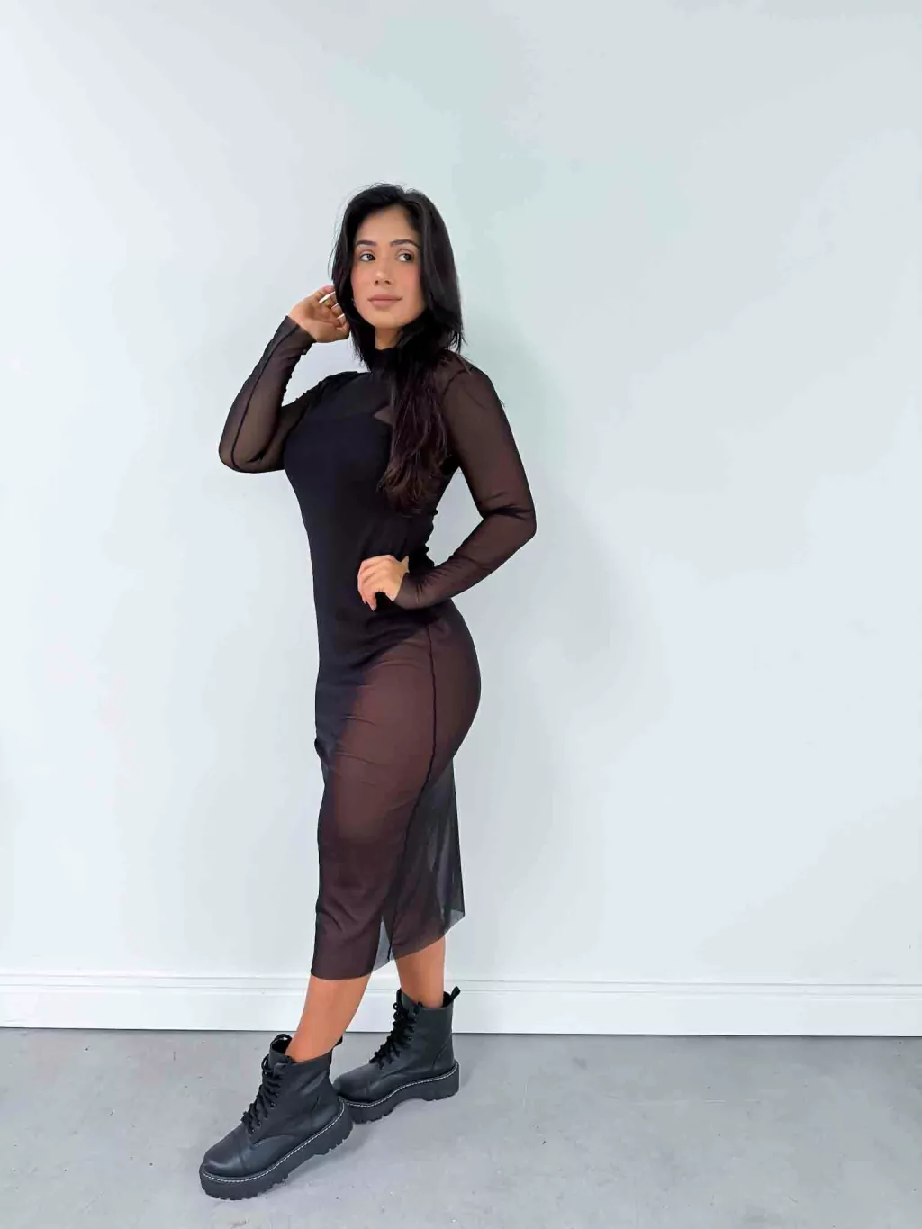 Vestido Midi de Tule