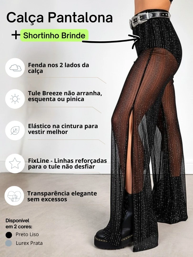 calça transparente brilho balada festival pantalona preta (1)