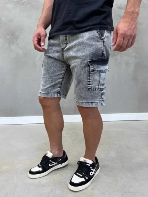 Bermuda Cargo Bolso Duplo Estonada