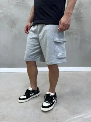 Bermuda Cargo Nike Cinza Moletom