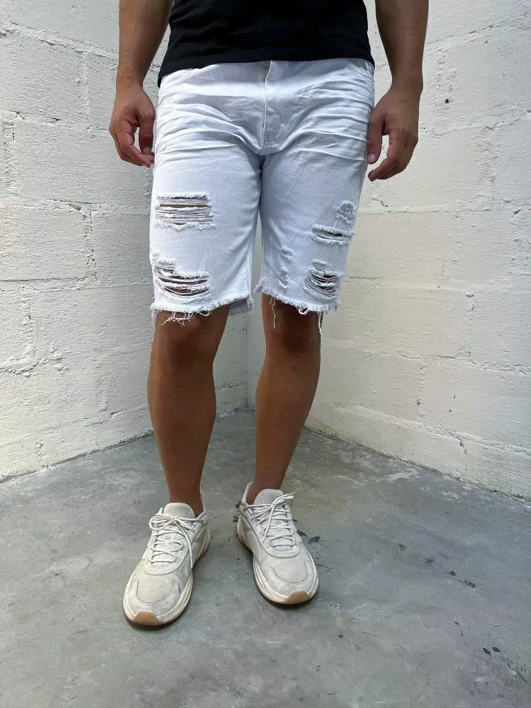 Bermuda Jeans Branca Crd