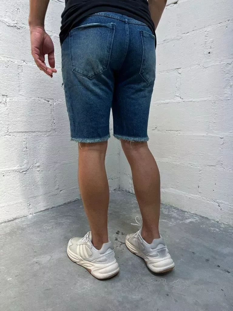 Bermuda Jeans Escura Crd