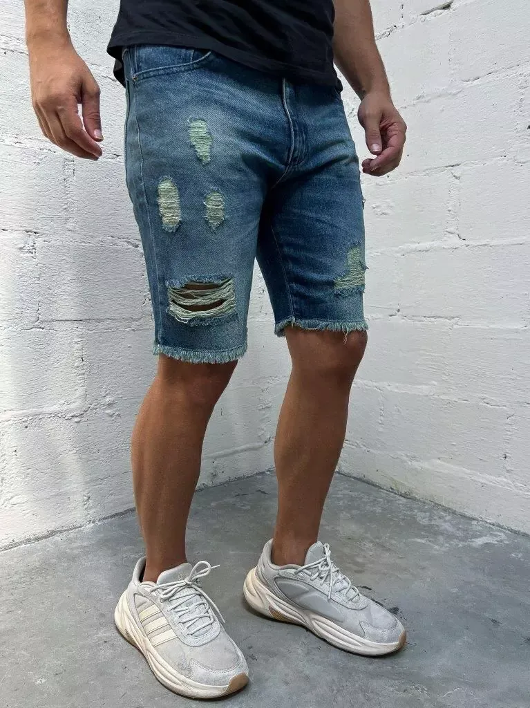 Bermuda Jeans Escura Crd