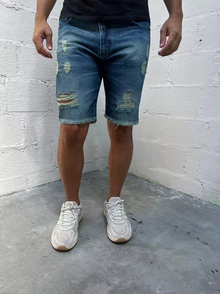Bermuda Jeans Escura Crd