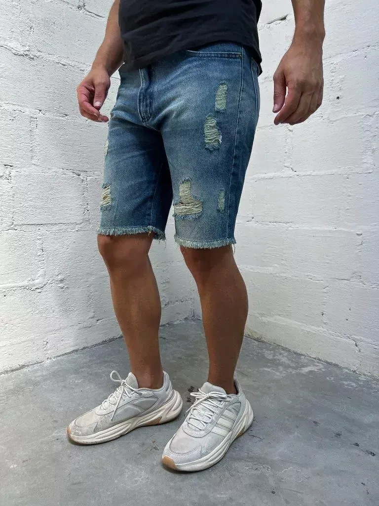 Bermuda Jeans Escura Crd