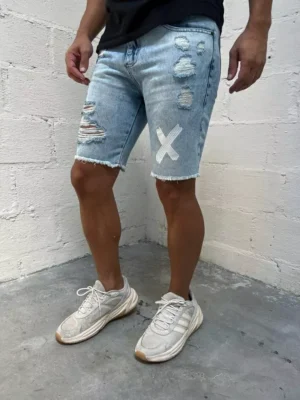 Bermuda Jeans Marmorizada X Crd