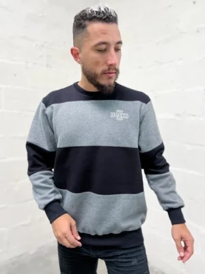 Blusa Moletom Listrado Hocks Mundo