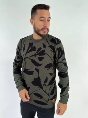 Blusa Tricot Floral Fors