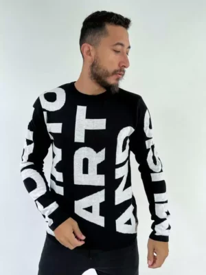 Blusa Tricot Letras Fors