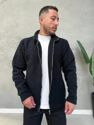 Blusao Gola Alta Soft com Ziper