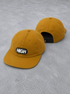 Boné High 6 Panel Bleached Mustard