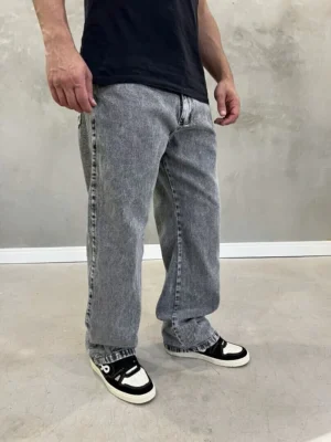 Calça Baggy Basica Estonada Clara homem