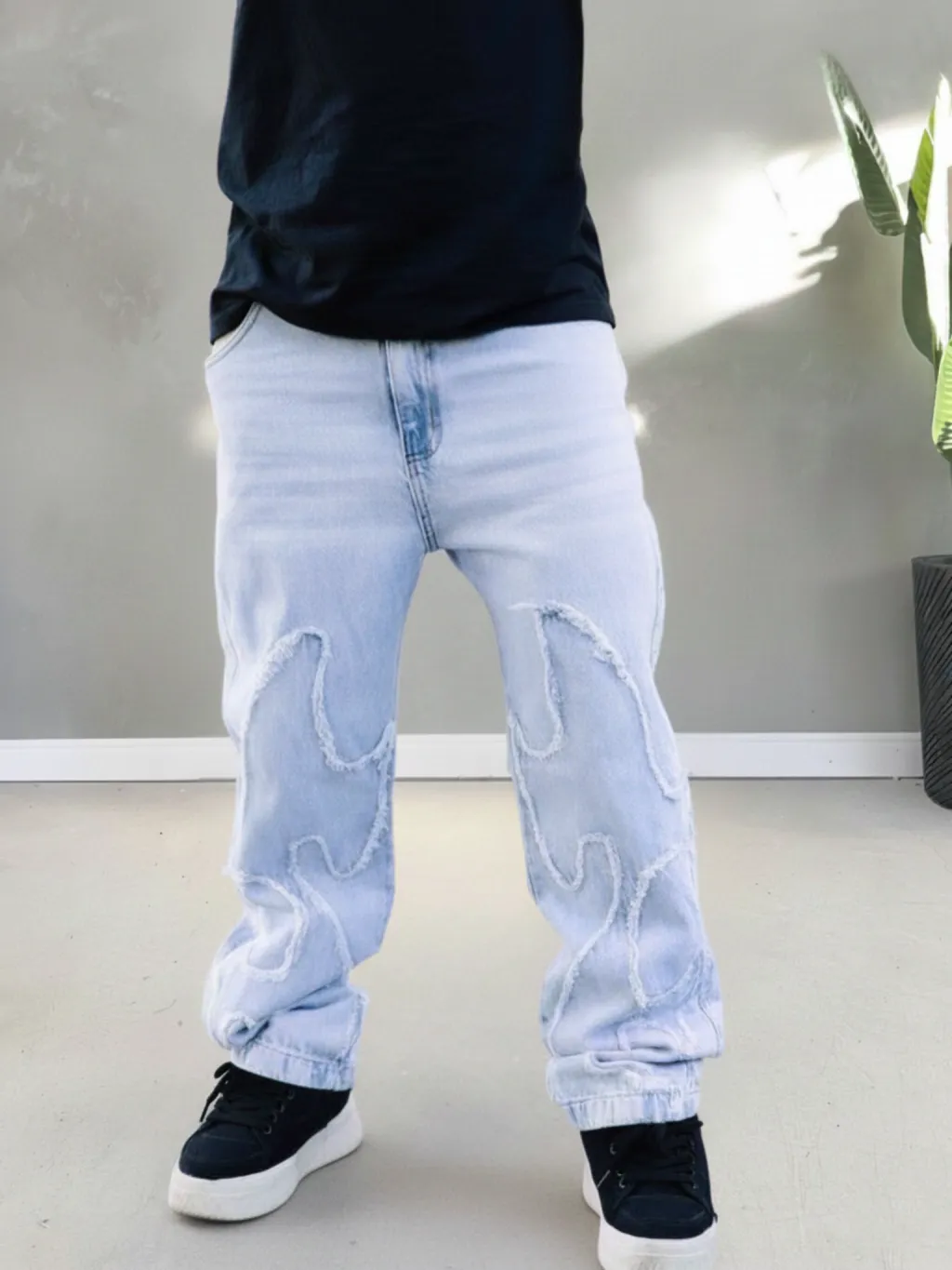 Calça Jeans Baggy Masculina Fire - Imagem 3