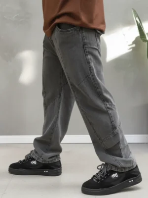Calça Jeans Baggy Masculina Pala Estonada