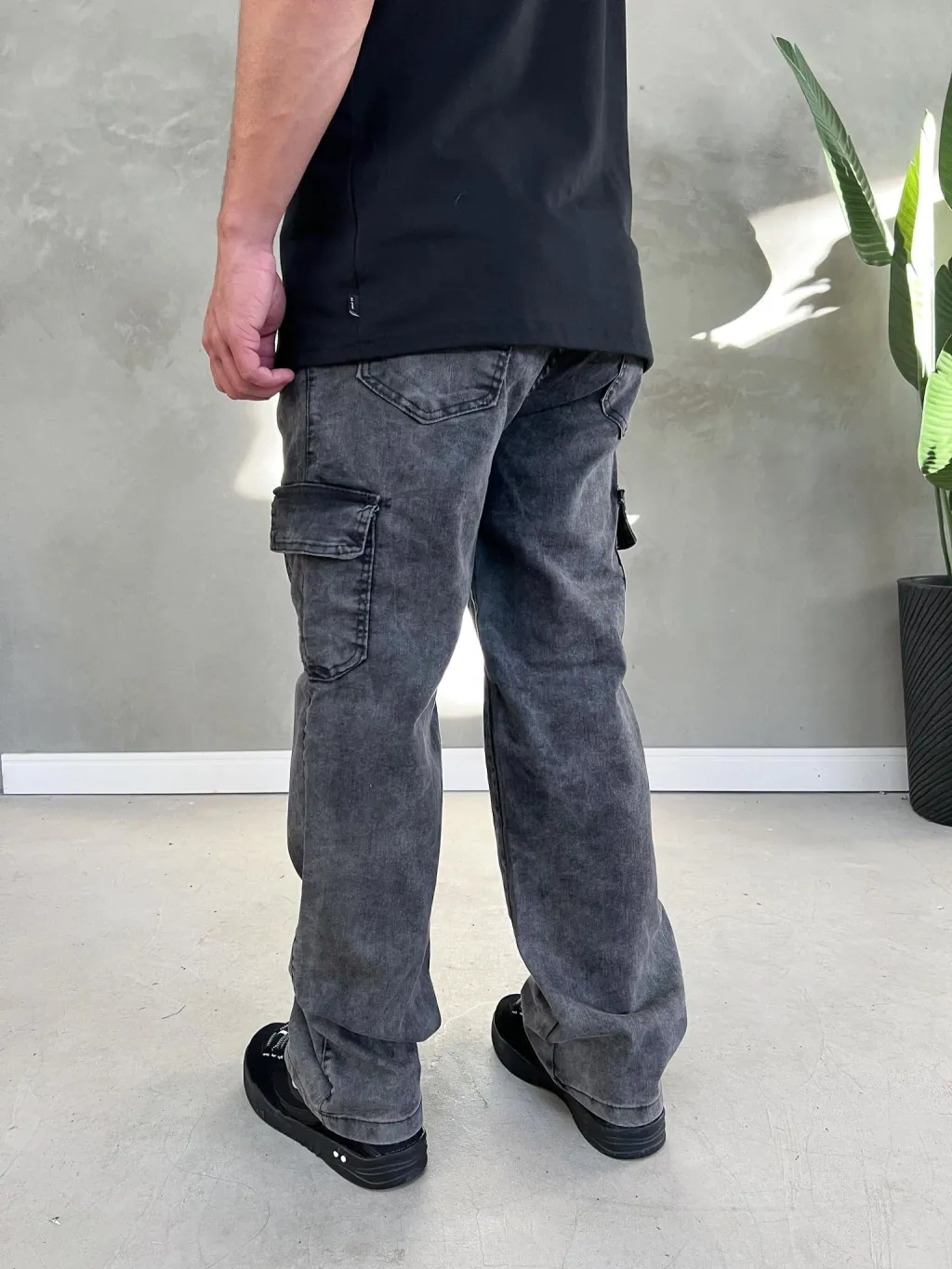 Calça Street Cargo Boca Larga Estonada - Imagem 6