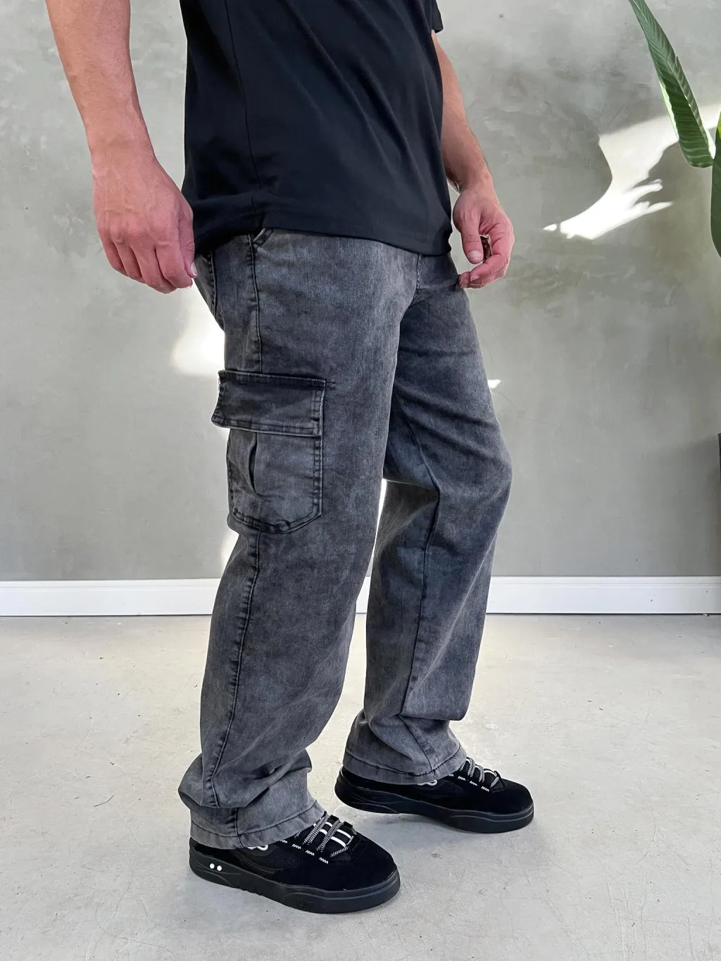 Calça Street Cargo Boca Larga Estonada - Imagem 3