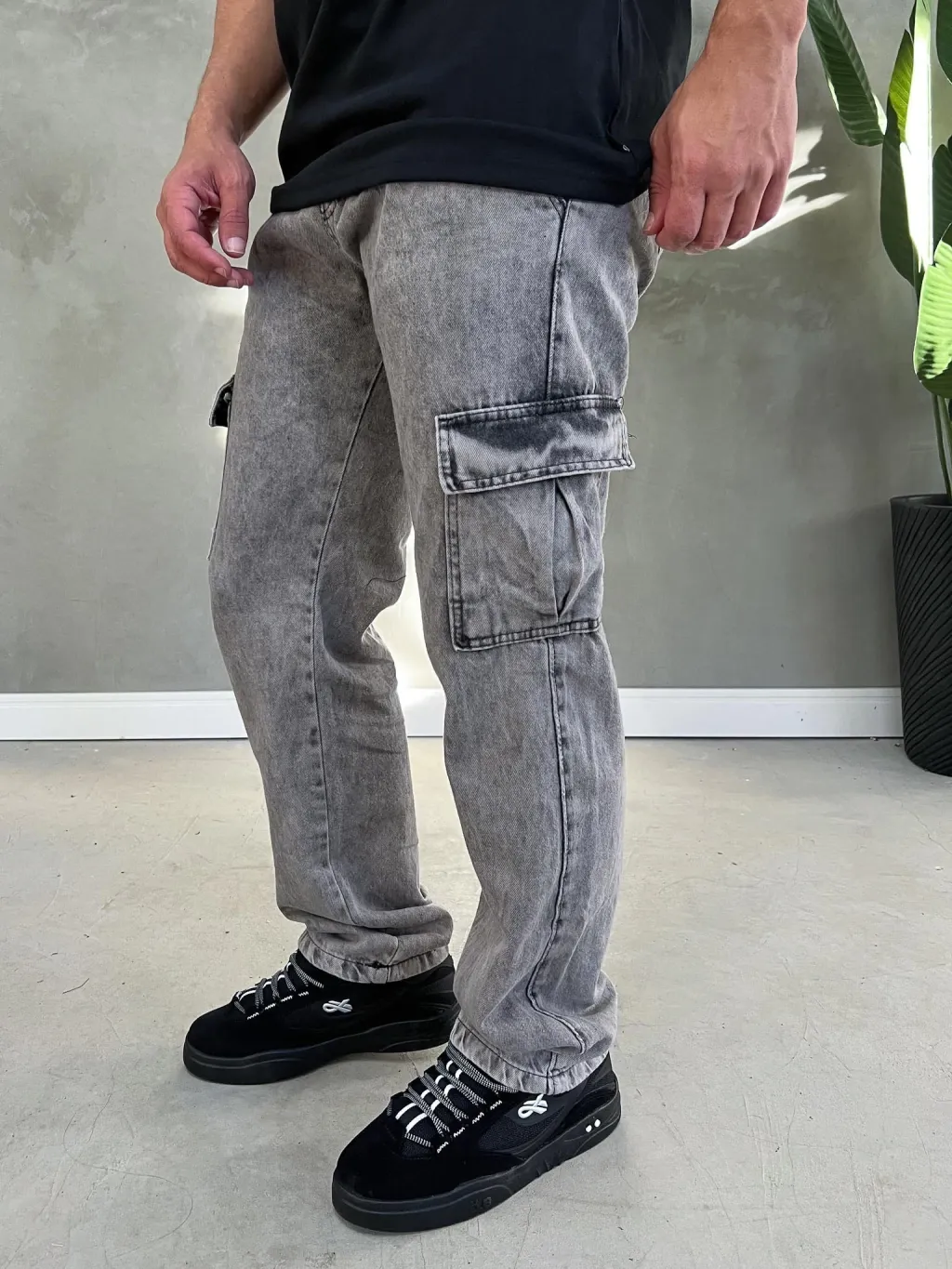 Calça Street Cargo Boca Regular Estonada