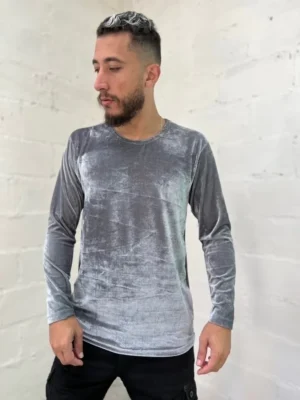 Camisa Manga Longa Veludo