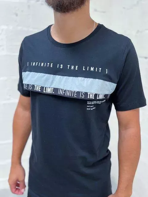 Camiseta Booq Detalhe Tactel Frontal Preta - Imagem 2